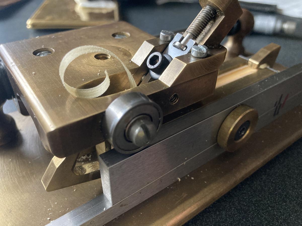 Brass gouging machine