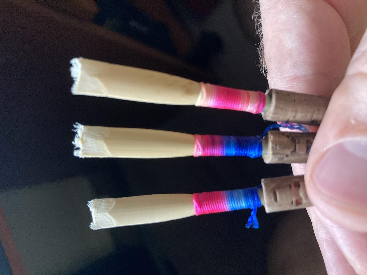 Handmade oboe reeds